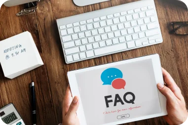 FAQ on contact widget