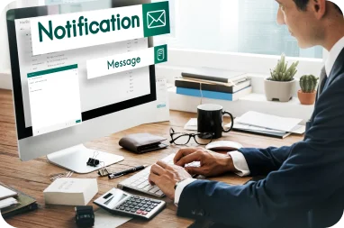 Email notification as breach handling